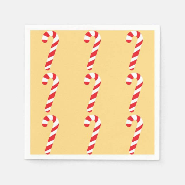 Candy Cane Serviette (Vorderseite)