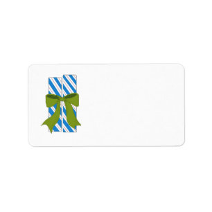 Candy Cane Sticks Adressaufkleber