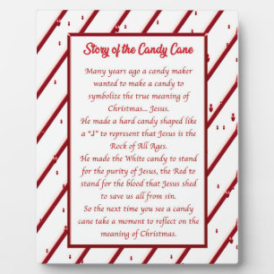 Candy Cane Story Fotoplatte
