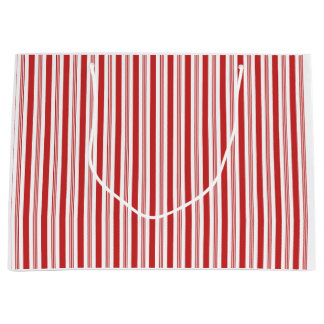 Candy Cane Streifen rot und weiß Große Geschenktüte
