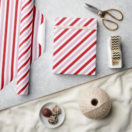 Candy Cane Strip Wrapping Paper Geschenkpapier