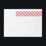 Candy Cane Stripe Christmas Skinny Labels<br><div class="desc">Candy Cane Stripe Rot und Weiß dünne Packungen Rücksendeadressen-Aufkleber.</div>
