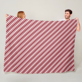 Candy Cane Stripe Fleecedecke
