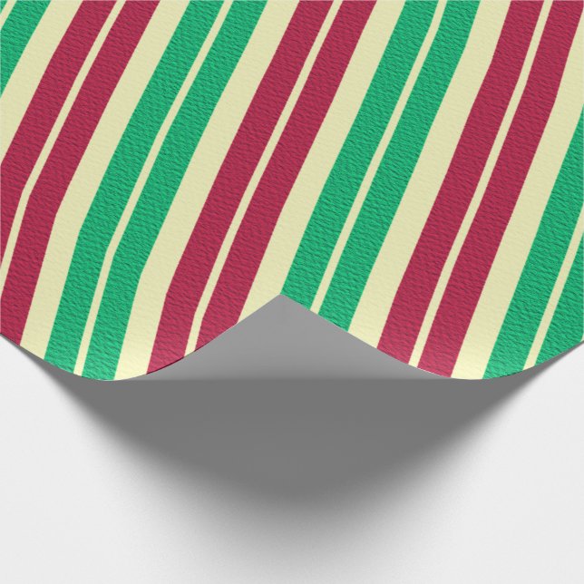 Candy Cane Stripe Geschenkpapier (Ecke)