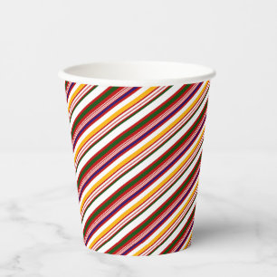 Candy Cane Stripes Christmas Pappbecher