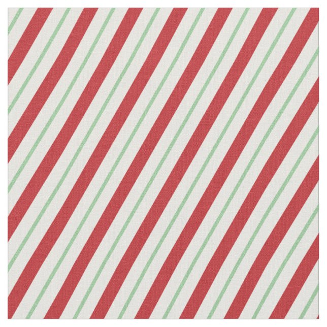 Candy Cane Stripes | Holiday Fabric Stoff (Nahaufnahme)