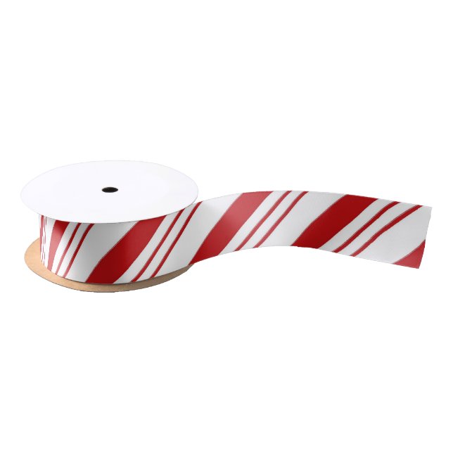 Candy Cane Stripes Satinband (Spule)
