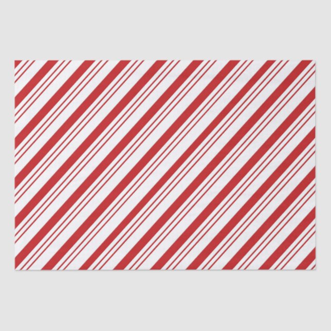 Candy Cane Stripes Seidenpapier (Vorderseite)