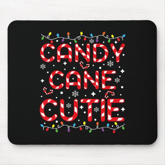 Candy Cane Süsse Funny Christmas Kinder Kleinkind  Mousepad (Vorne)