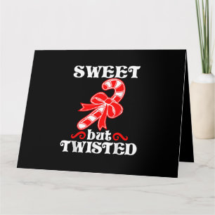 Candy Cane Sweet Aber gefriert Funny Weihnachten Karte