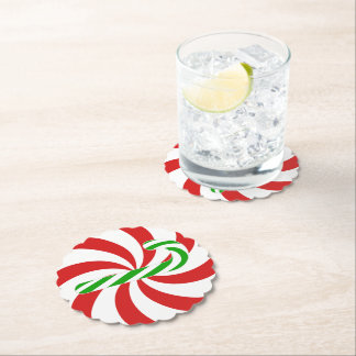 Candy cane swirl untersetzer