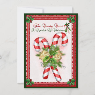Candy Cane Symbol der Weihnachtsgrüße