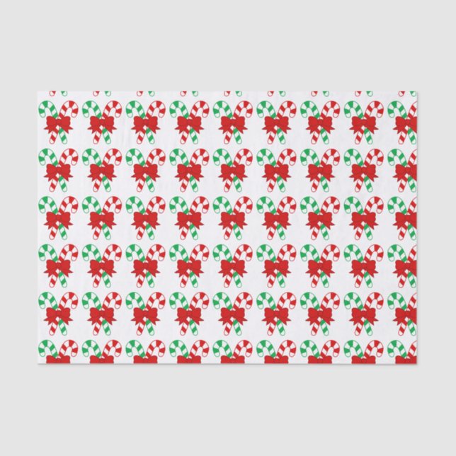 Candy Cane Tissue Paper Seidenpapier (Vorderseite)