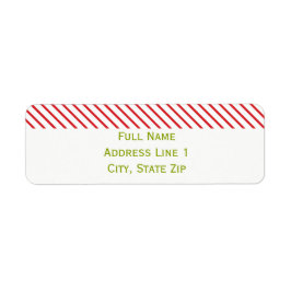 Candy Cane Top Holiday Rücksendeadresse