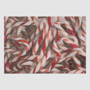 Candy Cane Vintag Antike Weihnachten Seidenpapier