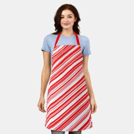Candy Cane Weihnachten Rote Weihnachten Weihnachte Schürze