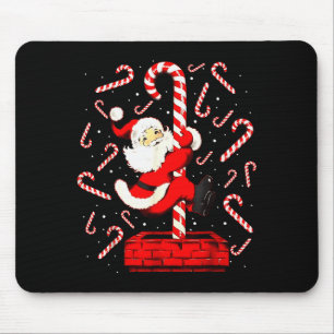 Candy Cane Weihnachten Santa Lustige Lichter Xmas Mousepad