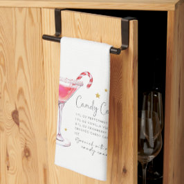 Candy Cane Weihnachtscocktail Rezept Küchentuch