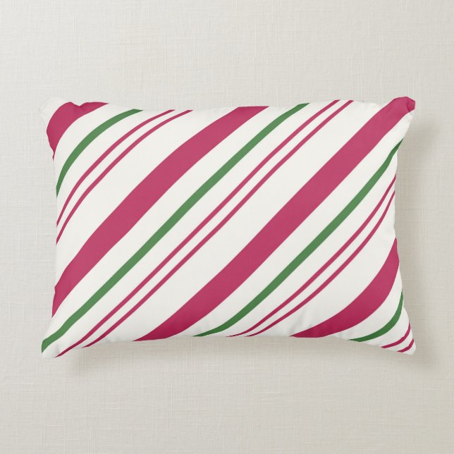 Candy Cane Weihnachtsfeiertag Dekokissen (Vorderseite)