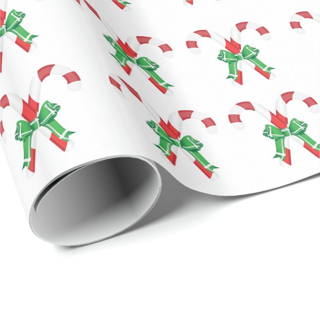 Candy Cane Weihnachtsgeschenkpapier Geschenkpapier (Rolleneckpunkt)