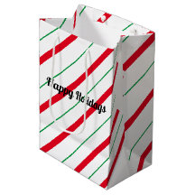 Candy Cane Weihnachtsgeschenktasche