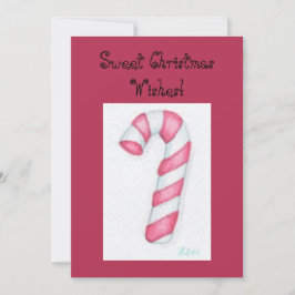 Candy Cane Weihnachtskarten Dankeskarte