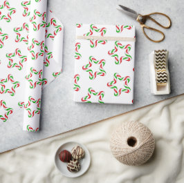 "Candy Cane" Weihnachtsthema Geschenkpapier