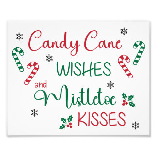 Candy Cane Wish & Mistletoe Kisses Fotodruck