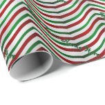 Candy Cane Wrapping Papier Custom Christmas Paper Geschenkpapier<br><div class="desc">Candy Cane Wrapping Paper Classic Weihnachtswrapping Paper Classic Red Green & White Holiday Geschenkpapier & Dekoration Niedlich Candy Cane Wrapping Paper Personalisiert Geschenkpapier für Männer Zuhause & Office Traditionelles Weihnachtswrapping Papier Hier Weihnachtswrapping Papier für den Urlaub Klicken Sie auf "Anpassen", um Text Choose Schriftartes und Custom Colors Personalisiert Candy Cane...</div>