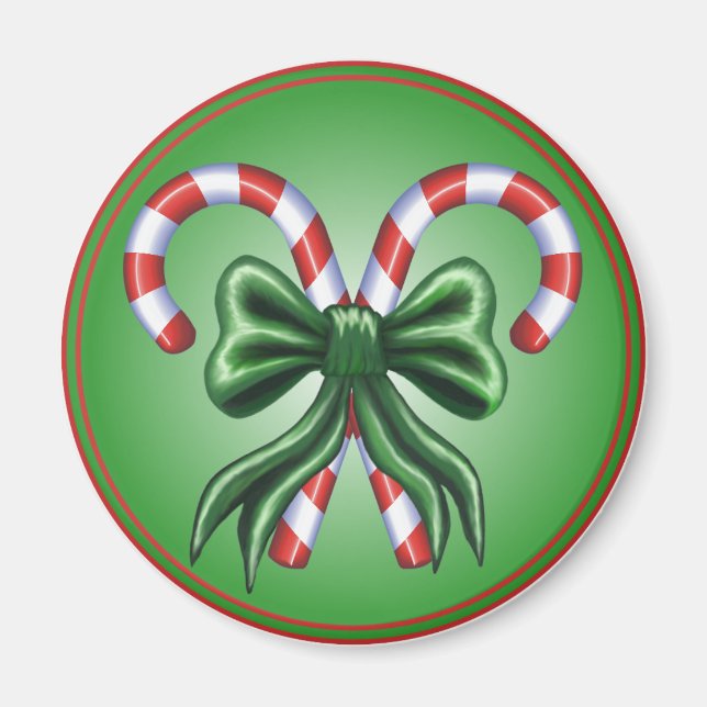 Candy Canes and Bow Magnet (Vorne)