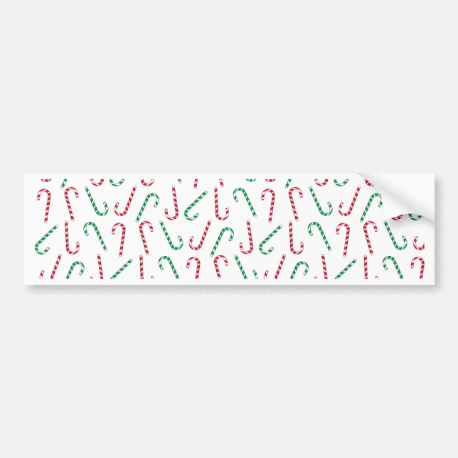 Candy Canes Autoaufkleber (Vorne)