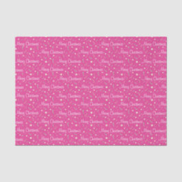 Candy Canes & Bon Bons Frohe Weihnachten auf Pink Seidenpapier