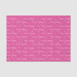 Candy Canes & Bon Bons Jahreszeit Grüße auf Rosa Seidenpapier
