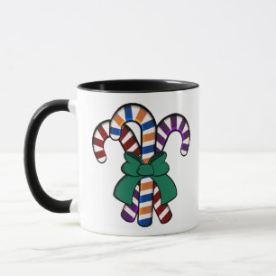 Candy Canes Bouquet - grünes Band Tasse