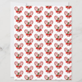 Candy canes christmas craft paper
