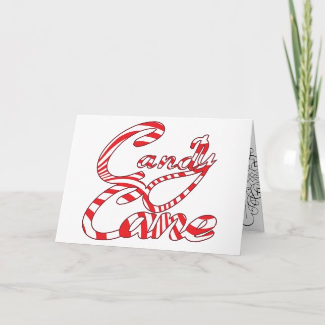Candy Canes Feiertagskarte (Vorderseite)
