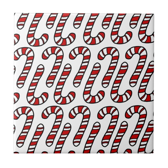 Candy Canes Fliese (Vorderseite)