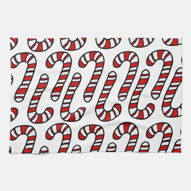 Candy Canes Geschirrtuch (Horizontal)