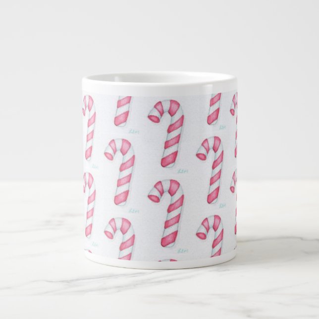 Candy Canes Jumbo-Tasse (Vorderseite)