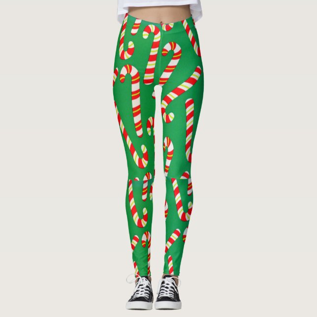 Candy Canes Leggings (Vorderseite)