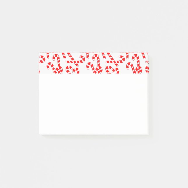 Candy Canes Post-it Klebezettel (Vorderseite)