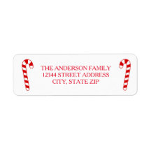 Candy Canes - Rücksendeadresse