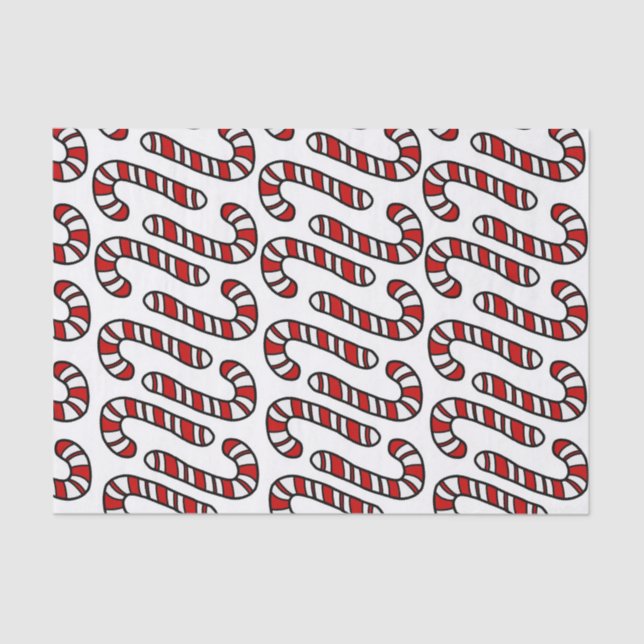 Candy Canes Seidenpapier (Vorderseite)