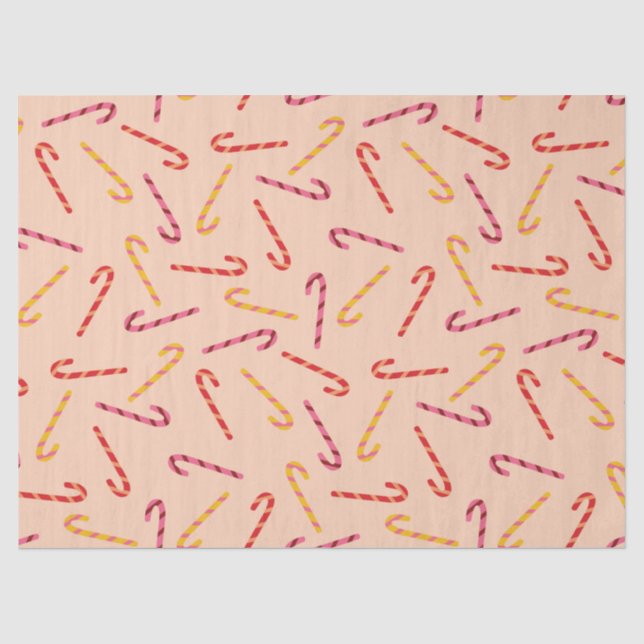 Candy Canes Seidenpapier (Vorderseite)