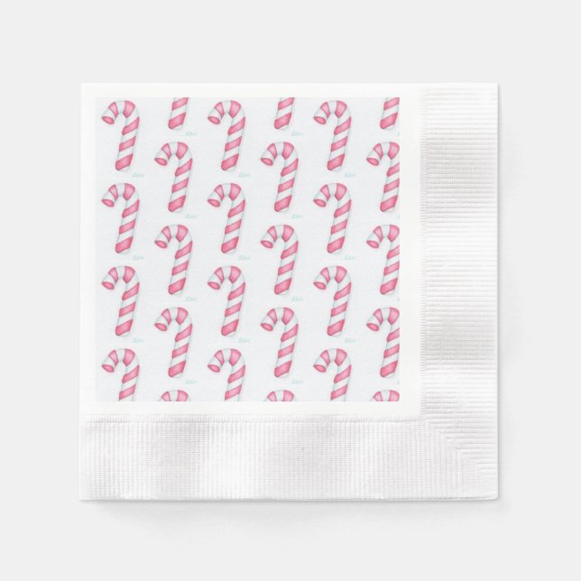 Candy Canes Serviette (Vorderseite)