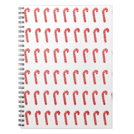 Candy Canes Spiral Photo Notebook Notizblock
