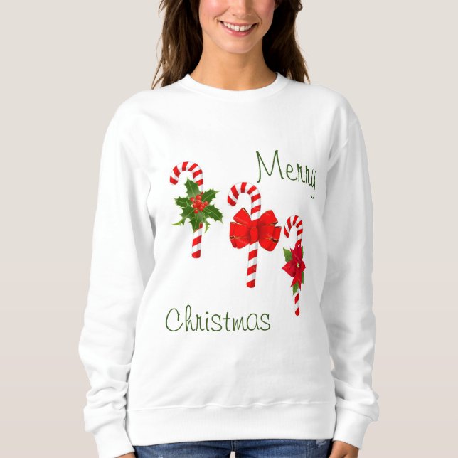 Candy Canes Sweatshirt (Vorderseite)