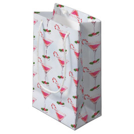 Candy Canes und Cocktails Muster Weihnachten Kleine Geschenktüte