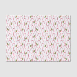 Candy Canes und Holly Tissue Paper Seidenpapier