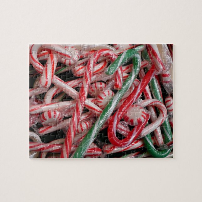 Candy Canes und Pfefferminz Weihnachtsfeiertag (Horizontal)